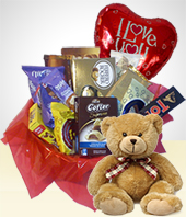 Ocasiones Canastas - Combo San Valentin: Canasta + Peluche + Globo